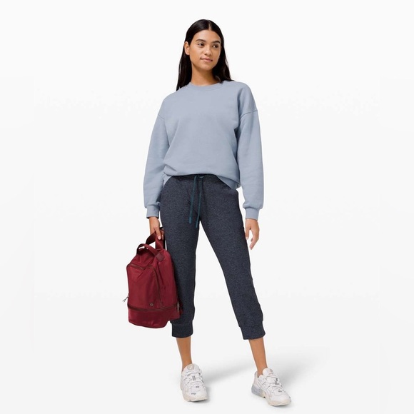 lululemon athletica Pants - Lululemon Ready to Rulu Jogger Crop 24”
Heathered Submarine / Black size 12